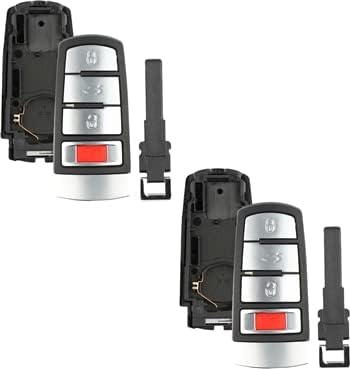 Just The Case - Carcasa para llavero remoto de entrada sin llave para VW Passat 2006-2010 (HLO3C0959752N Smart)