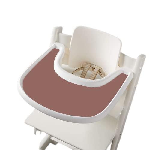 Gembebe Silicone Tray placemat Compatible with Stokke Tripp Trapp High Chair Tray (Sandy Pink)