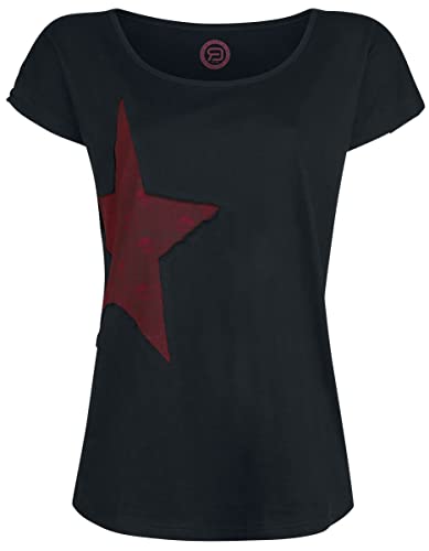 RED by EMP Keep Me Going Femme T-Shirt Manches Courtes Noir 3XL 100% Coton Regular/Coupe Standard Cover