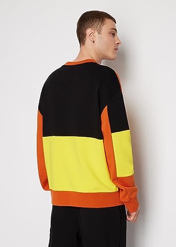 Armani Exchange Men's Cotton French Terry Colorblock Pullover Sweatshirt4