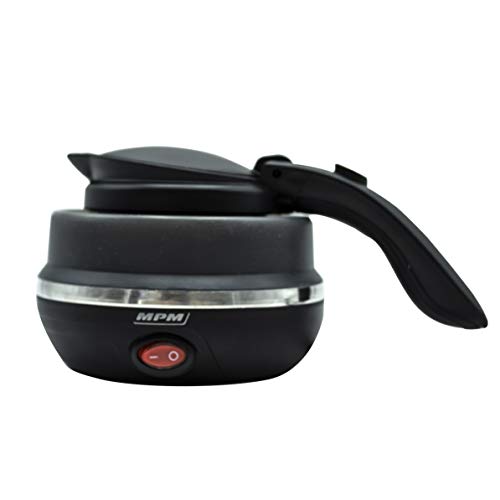 MPM MCZ-73/C Hervidor de Agua Eléctrico de Silicona, 0,5 Litros, 750W, Libre de BPA, Negro - Imagen 3