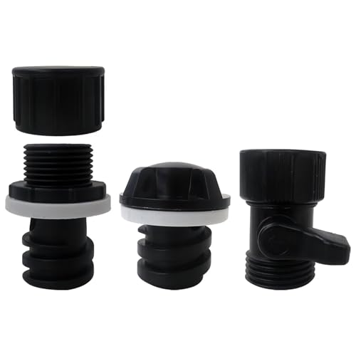 LO MERECES Cooler Drain Plug Hose Connection w/3/4’’ Convenient On/Off Valve for YETI cooler, for YETI Tundra Cooler, for Roadie Cooler