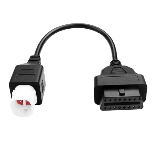 Image of 4-Pin OBD2 Adapter Compatible with Motorcycle Diagnostic Cable for Reading Fault Codes, Live Data