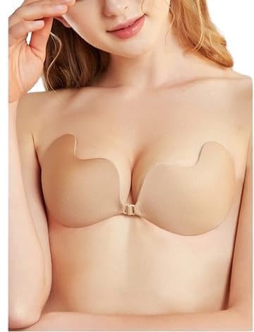 helisha Silicone Women's & Girl's Strapless Push Up Adhesive Wire Free Stick On Invisible Bra (Pack-of-1)-picture-11