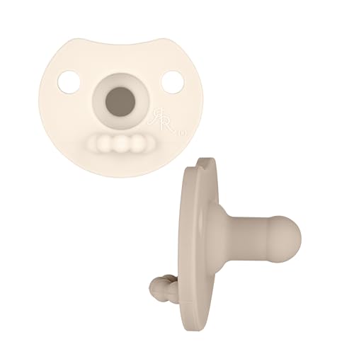 Image of Ryan & Rose Cutie PAT Pacifier Teether (Light, Ivory/Dune (2 Pack))