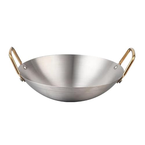 Wok de Acero Inoxidable 32cm para Cocina miniatura 5