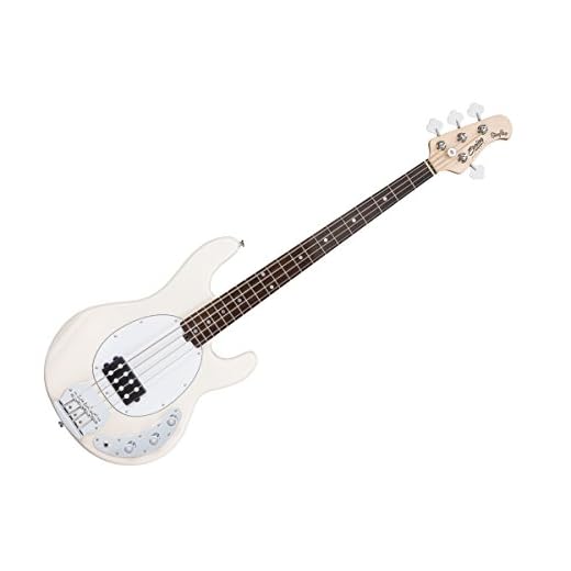 Sterling by Music Man StingRay Ray4 Bass Guitar in Vintage Cream