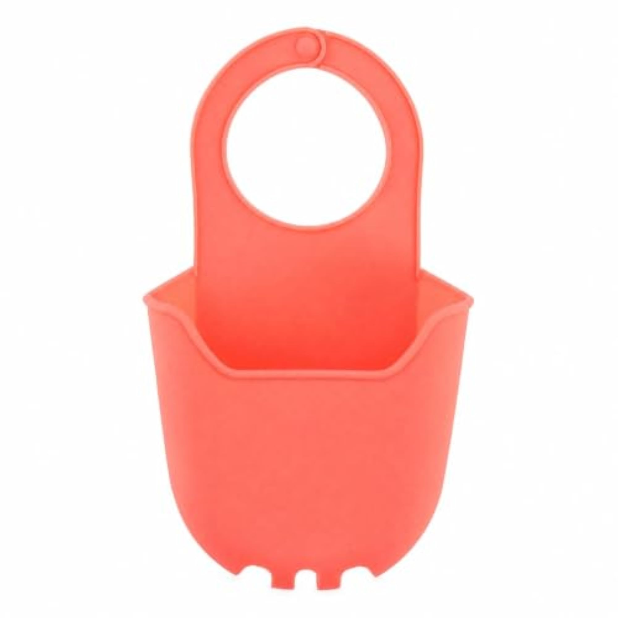 Silicone Drainage Hanging Bag for Kitchen Sink, Pink