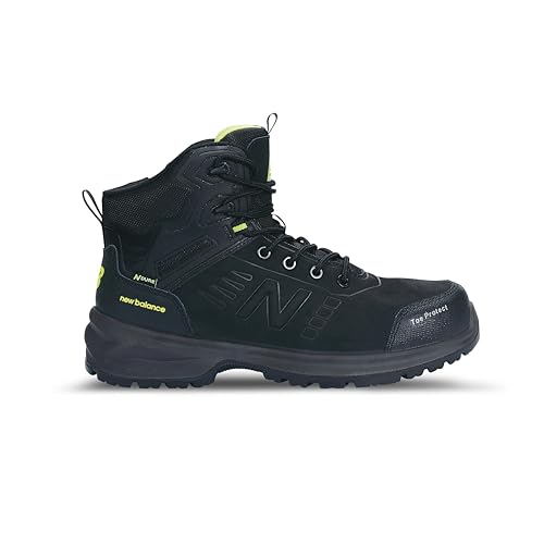 Image of New Balance Calibre Composite Toe Work Boots for Men - EH, PR, Non-Slip Leather Safety Shoes for Industrial & Construction