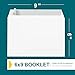 6x9 Booklet Envelopes - 250 Pack - Self Seal Mailing Envelopes - White Letter With Peel & Seal Closure - Open-Side - 28 Lb Paper - Plain for Business and Personal Use
