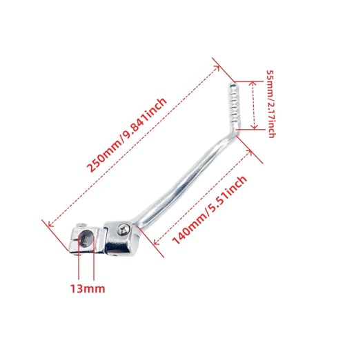 Levier de démarrage moto forgé 13mm pour Pit Bike 140cc à 250cc - 6