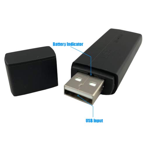 USB Input and Battery Indicator on the Micro Voice Recorder