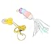 TITA-DONG Hanging Door Interactive Cat Toys, Retractable Cat Feather Toys, Self Play Retractable Hanging Interactive Cat Feather Toy Cat Teasing Toys with Elastic Rope Ringing Bell