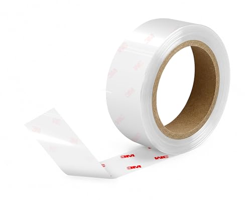 3M Clear Paint Surface Protection Vinyl Wrap 1 Inch Wide Tape Roll (1 Inch x 84 Inch)