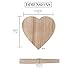Pavilion Gift Company - Heart - Heart-Shaped Paulownia Wood Keepsake Trinket Dish Neutral Jewelry Ring Earring Bracelet Necklace Decorative Storage Plate Key Bowl