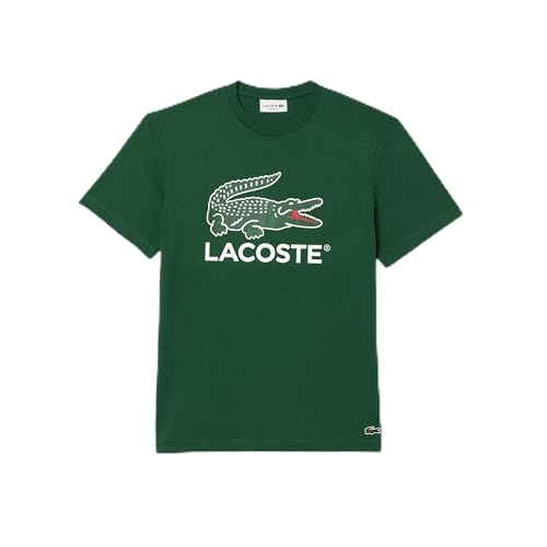 Lacoste Men's Crew Neck Short Sleeve Regular Fit Branding T-Shirt