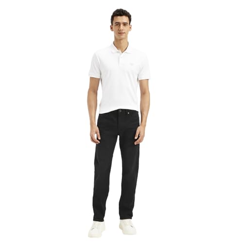 Image of Men's Slim Fit Black Jeans