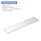 QUARKZMAN Quadratischer Aluminium Flachstab, 1/8 dick, 2,4 Breite, 12 Länge, Aluminiumstab 6061 Flachplatte, 3 x 60 x 305mm T6511 Solides Neues Mühlenmaterial für Industriegebäude