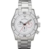 腕時計 エンポリオアルマーニ Emporio Armani AR5932 Mens Sports Luxe White Steel Watch【並行輸入品】