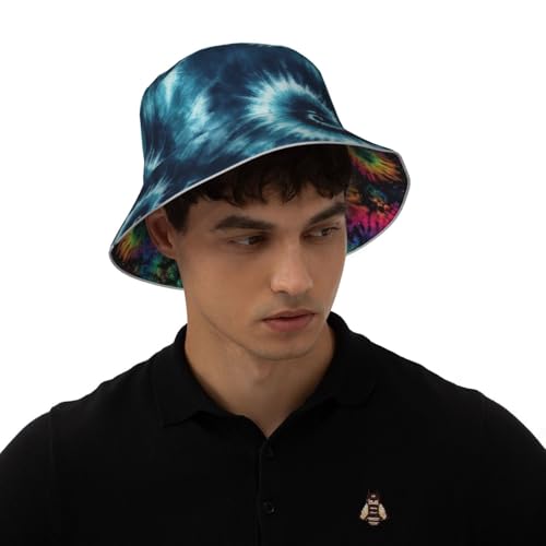 Image of Bucket Hat Double-Side-Wear Reversible Sun Hat Beach Travel Hiking for Women Men