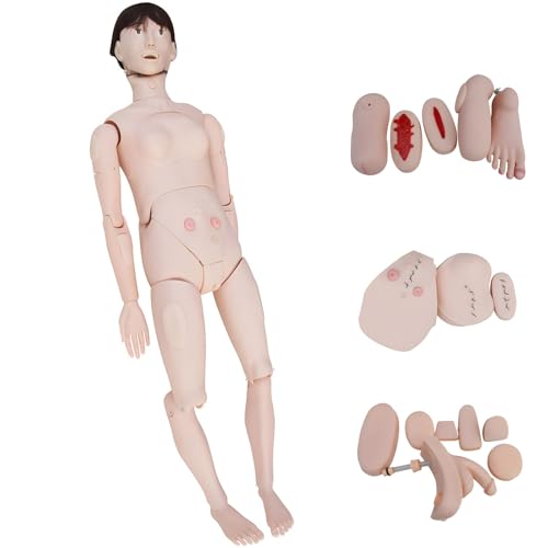 Banfluxion Advanced Patient Care Teaching Human Manikin Man and Woman Care Teaching Human Manikin for Students Education Teaching Medical Training Skills
