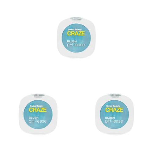 Image of Swiss Beauty CRAZE Blush pH-Lease | Tiny Shimmer Particles For A Dewy Glow With Macadamia Oil & Olive Oil | (Pack of 3)