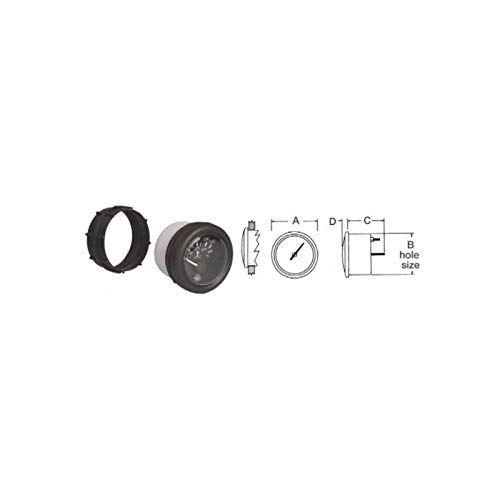 OSCULATI Compte-Tours Guardian Diesel Blanc Compteur 24 V