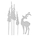 Produktbild Huhuswwbin Metal Cutting Scrapbooking Cutting Dies,Baum Hirsch Metall Stanzformen DIY Scrapbooking Papierkarten Handwerk Punch Schablone - Silber, Prgewerkzeug