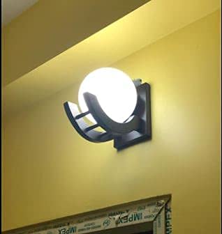 BD Light Stair Moon Wall Lamp/Wall Light for Bedroom, Living Room, Restaurants, Dining, Coffee Shop, Home and Office, Brown and Frostat (Bulb Not Included)