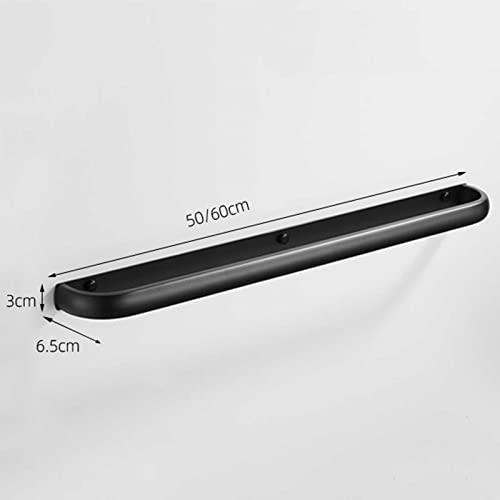 Porte-serviettes noir mat pour balcon et salle de bain design
