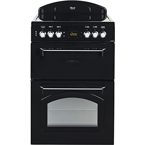 Leisure Classic 60cm Double Oven Electric Cooker with Ceramic Hob - Black