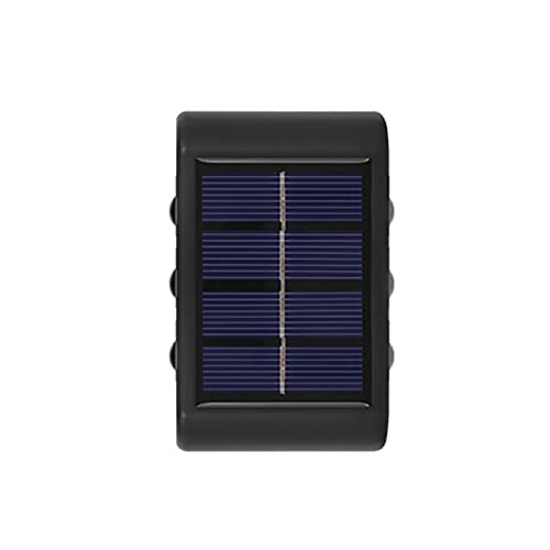 Lampe solaire extérieure étanche blanche avec éclairage bidirectionnel