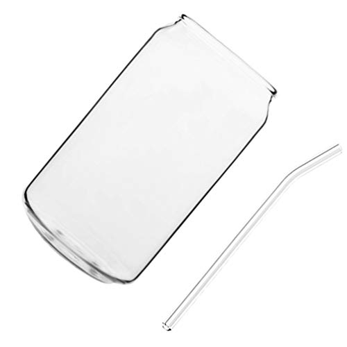 Cabilock Copos altos de cristal copos copos copos de vidro para coquetel copos com canudo para água,