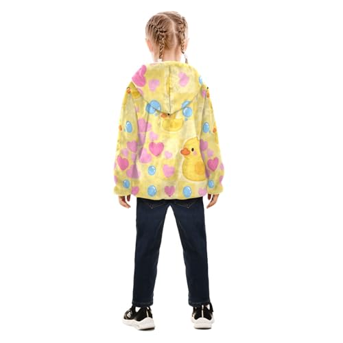 GuoChe Duck Big Girls Jackets With Sherpa Lining4