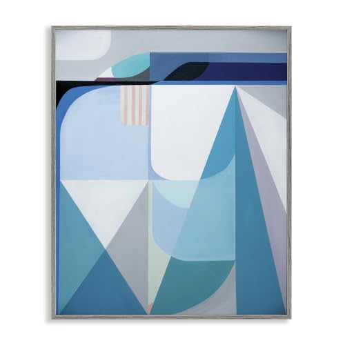 Abstract Geometric Shapes Pop, 11 x 14 Inch Framed Giclée Print