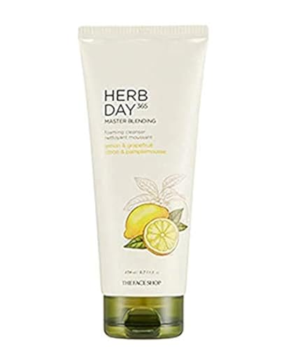 The Face Shop Herb Day 365 Master Blending Cleansing Foam Lemon & Grapefruit | Dead Cells & Makeup...