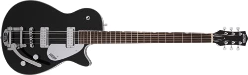 Gretsch G5260T Electromatic Jet Baritone Solid Body 6-String Electric Guitar With Bigsby, 12-Inch Laurel Fingerboard, And Bolt-On Maple Neck (Right-Hand, Black) #TOP24