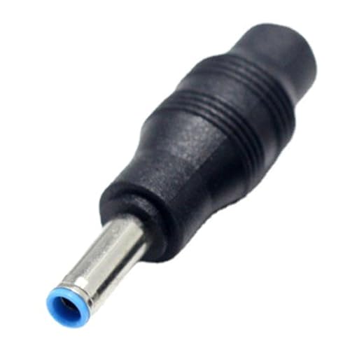 Lerpwige Adaptador de enchufe hembra a cabeza redonda de 5,5 x 2,1 mm macho de 4,5 x 3,0 mm, convertidor de carga de energía para portátiles Lerpwige Adaptador de enchufe hembra a cabeza redonda de 5,5 x 2,1 mm macho de 4,5 x 3,0 mm, convertidor de carga de energía para portátiles