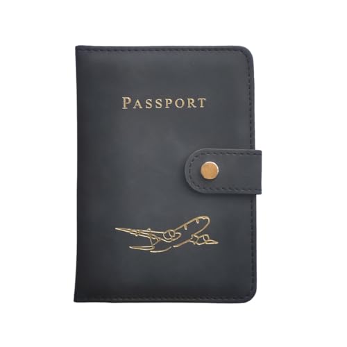 Passport Holder with Multiple Card Slots,RFID-Blocking Passport Cover,Stylish Unisex Design