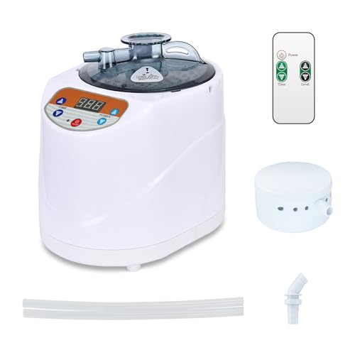 ZONEMEL Sauna Steamer Portable Pot 3 Liters, Stainless Steel Steam Generator with Remote Control, Spa Machine with Timer Display Mist Moisturizing for Body Detox (US Plug)