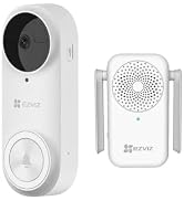 EZVIZ Battery-Powered Video Doorbell Kit, 2K⁺ Resolution, Voice Changer for Privacy Protection, S...