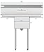 KoolMore 1 Compartment Stainless Steel NSF Commercial Kitchen Prep & Utility Sink with 2 Drainboards - Bowl Size 14