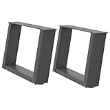 Pieds de table d'appoint, design pratique : ce pied de bureau est équipé de pieds de nivellement réglables qui assurent la stabilité même sur les sols inégaux et minimisent les rayures au sol pour les pieds pour les meubles
