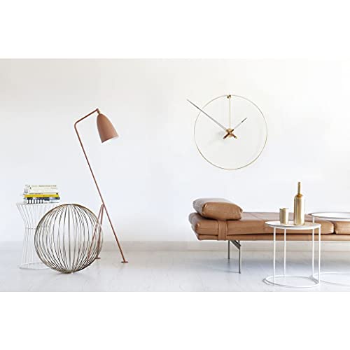Nomon New Anda G Wall Clock | Walnut/Brass #TOP4