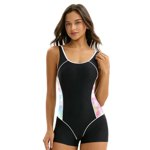 Maillot de bain une pièce sportif boyshort idéal aquagym et natation piscine