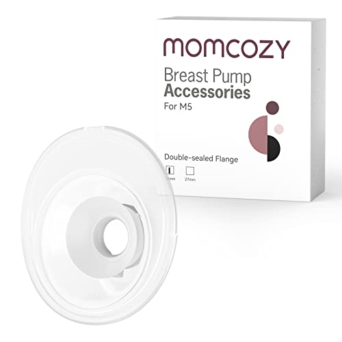Image of Momcozy Double-Sealed Flange 24mm Compatible with Momcozy M5 Breast Pump. Original M5 Breast Pump Replacement Accessories, 1PC (24mm)