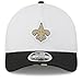 New Era Men's White/Black New Orleans Saints 2025 NFL Training Camp A-Frame 9FORTY Adjustable Hat