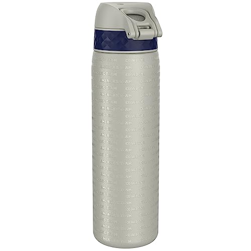 Ion8 NFL Dallas Cowboys Lightweight Steel Water Bottle, 600 ml/20 oz, Non-Insulated, Leak Proof, Easy to Open, Secure Lock - Image 2