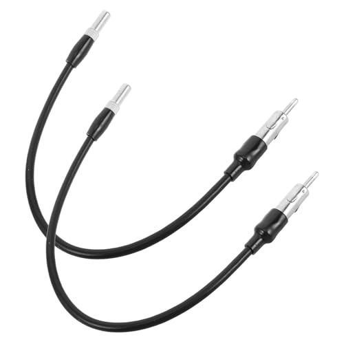 Mikinona 2 Piezas Adaptador de Antena para Coche Cable FM para Radio Fácil Instalación Compatible con Vehículos y Marcas Relacionadas Mejora Señal Estable y Clara para Equipo Sonido Coche