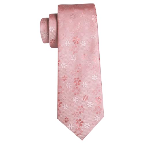 Image of Barry.Wang Fun Animal Ties for Men Designer Handkerchief Cufflink WOVEN Casual Necktie Set Festival